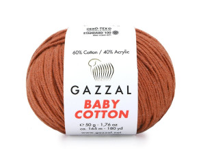 Gazzal Baby Cotton 3454 Blukinta raudonų plytų Gazzal Baby Cotton 3454 Blukinta raudonų plytų