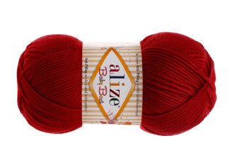 Alize baby best 106 Tamsi raudona