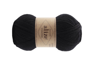 Alize Wooltime 60 Juoda