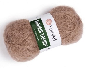 YarnArt Mohair Trendy 116 Šviesiai ruda