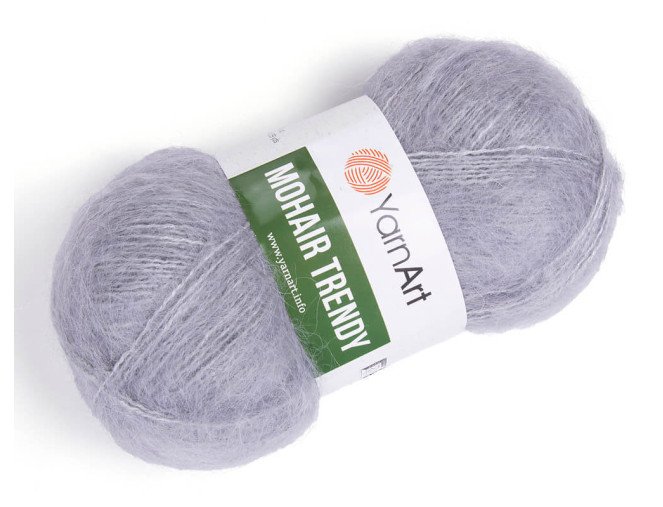 YarnArt Mohair Trendy 113 Pilka