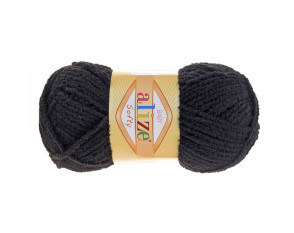 Alize Softy Baby 50gr | 115m 60 Juoda Alize Softy Baby 50gr | 115m 60 Juoda