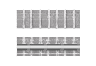 Užuolaidų juostelė karnizui 75mm Skaidri