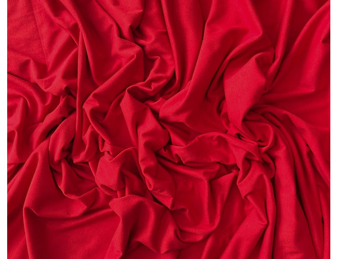 Medvilninis trikotažas (jersey) Raudona pigiau