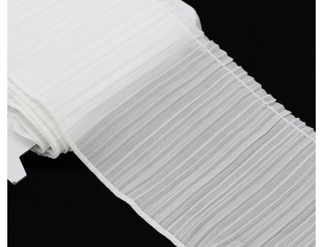 Pleated tape 110mm White