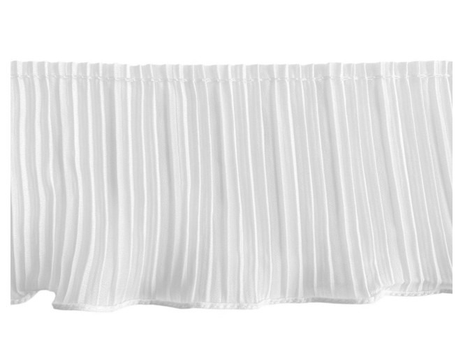 Pleated tape 110mm White pigiau
