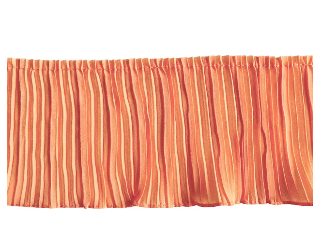 Pleated tape 110mm Peach pigiau