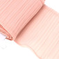 Pleated ribbon 110mm Powder pink