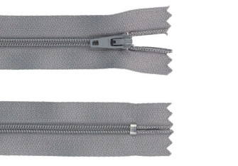 Spiral zipper 10cm Grey