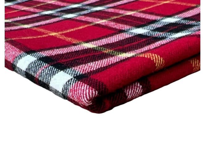 Finished flannel Red