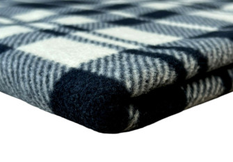 Checkered fleece Light sand