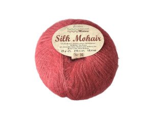 Silk mohair 150 Tamsi koralo