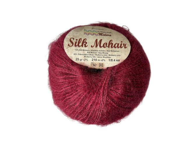 Silk mohair 110 Bordo