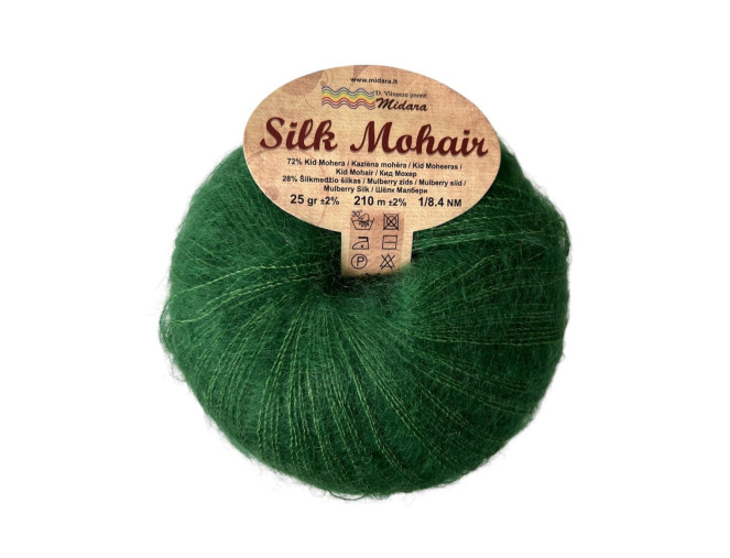 Silk mohair 470 Žalia