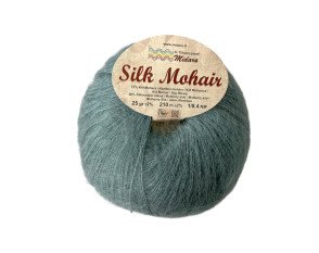 Silk mohair 620 Pilka su melsvu atspalviu