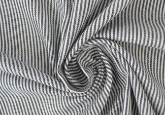 Cotton cloth Dark blue stripes