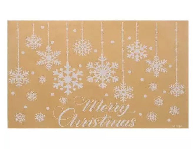 Kalėdiniai langų lipdukai Merry Christmas
