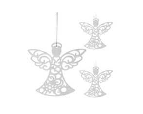 Kalėdiniai žaisliukai Angeliukai 3vnt