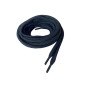 Cotton flat shoelaces 120cm Black