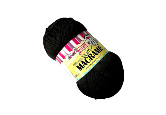 Makrame yarn 100g - 300m Black