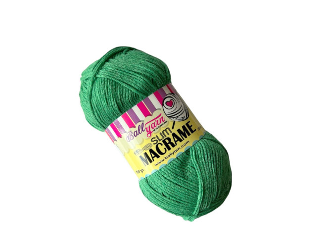 Makrame siūlai 100g - 300m Žalia