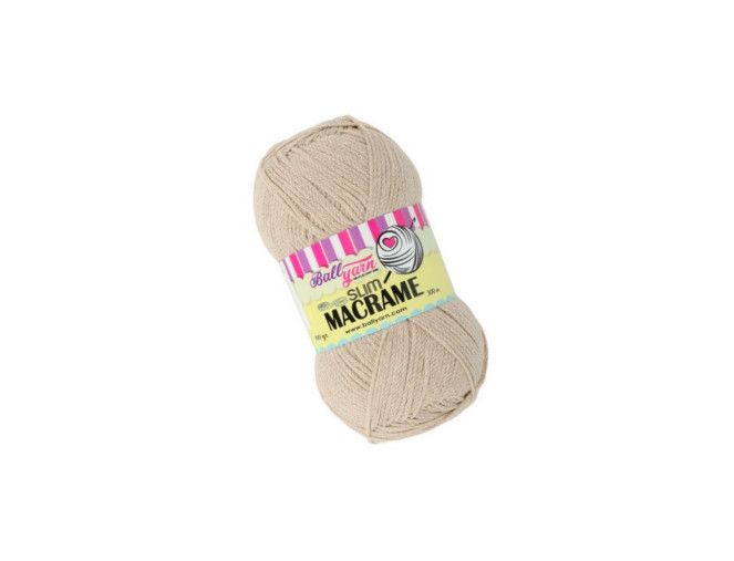 Makrame siūlai 100g - 300m Smėlio