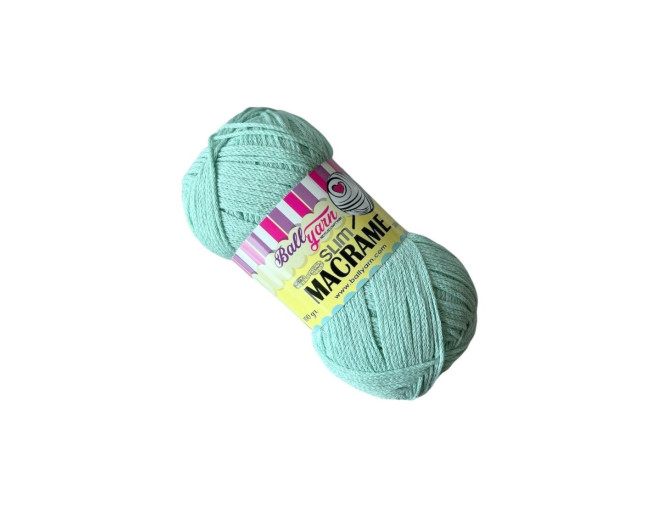Makrame siūlai 100g - 300m Mėta