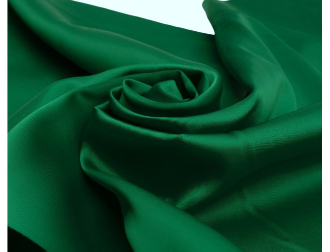 Storesnis atlasinis audinys su elastanu Žalias BROKUOTAS pigiau