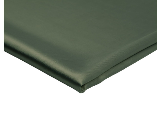 Storesnis atlasinis audinys su elastanu Chaki