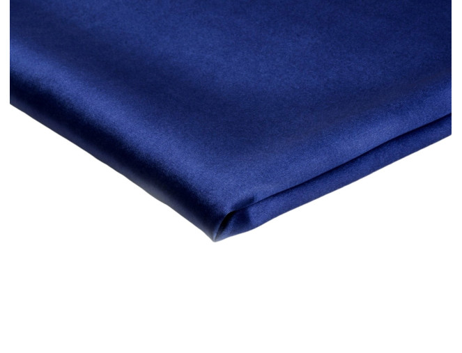 Plonas atlasinis audinys su elastanu Tamsiai mėlynas