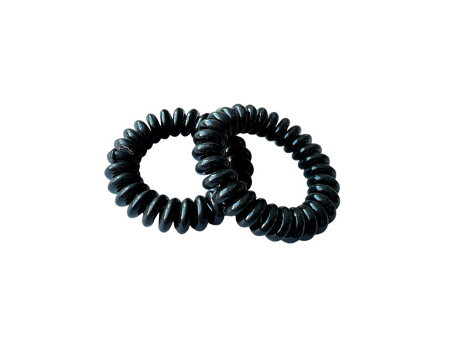 Silicone hair elastic Black