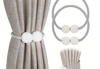 Magnetai užuolaidoms 2vnt | Pilki