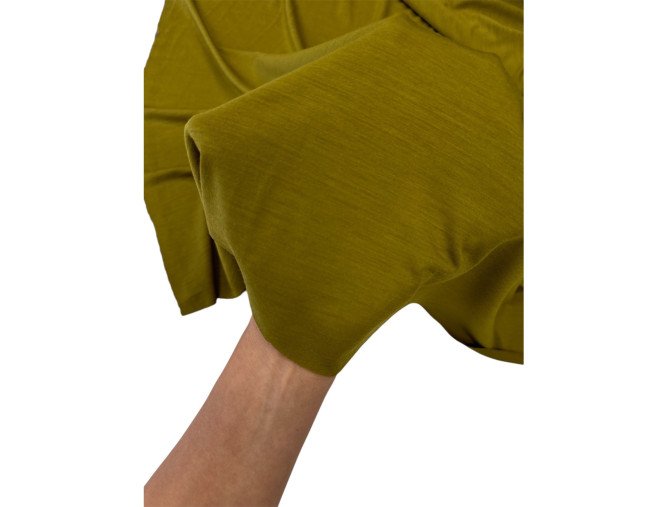 Merino wool knitted fabric Dark olive internetu