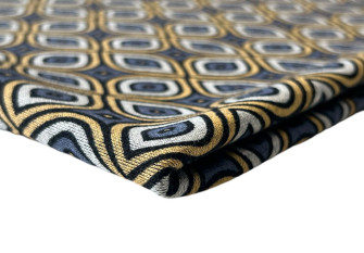 Punto knitwear Blue patterns in yellow