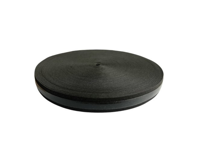 Guma su silikonine juostele 20mm Juoda