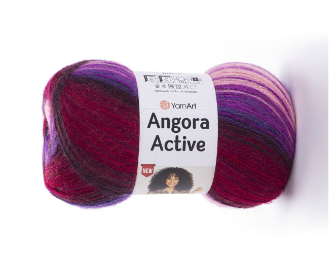 Yarn Art Angora Active 856 Violetinė bordo