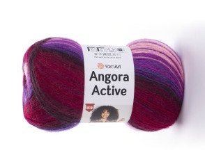 Yarn Art Angora Active 856 Violetinė bordo