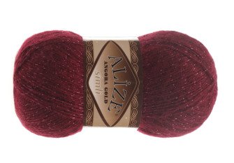 Alize angora gold simli 57 Bordeaux