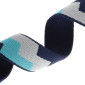 Dekoratyvinė diržo juosta 38mm Mėlyni Zig Zag pigiau