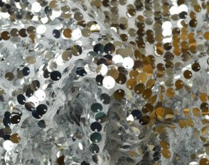 Fabric with scales Silver