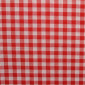 Checked cotton fabric Red white pigiau