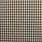 Checked cotton fabric Brown white pigiau