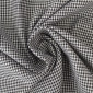 Checked cotton fabric Black and white