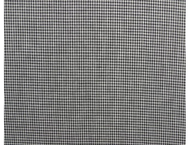 Checked cotton fabric Black and white pigiau