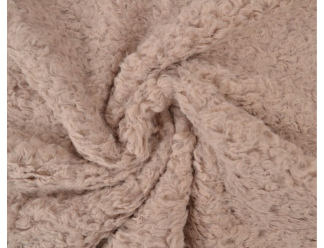 Curly Teddy coat Ash pink