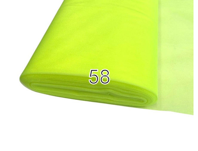 Kietas tiulis Neoninė salotinė | 3m plotis