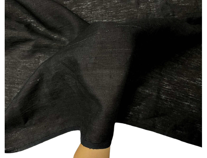 Lininis audinys Juodas internetu