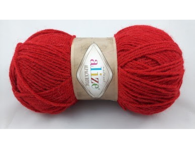 Alize Alpaca Royal 56 Raudona