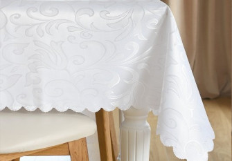 Tablecloth White 140x180cm stain resistant
