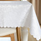 Tablecloth White 160x300cm stain resistant
